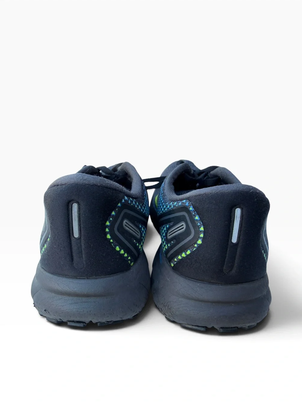 Brooks Navy and Lime Green Men's Athletic Running Shoes